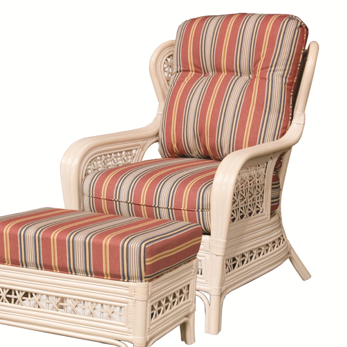 Upholstered wicker chair online